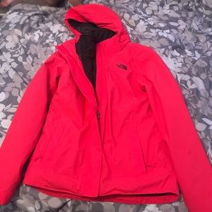 Salmon colored Northface winter jack. 2 in 1!!